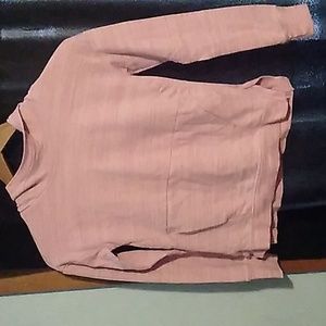 Pink long sleeve with a hood